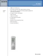 Sony ICD-B500 Specifications preview