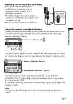 Предварительный просмотр 17 страницы Sony ICD-BM1A - Memory Stick Media Digital Voice Recorder Operating Instructions Manual