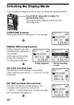 Предварительный просмотр 26 страницы Sony ICD-BM1A - Memory Stick Media Digital Voice Recorder Operating Instructions Manual