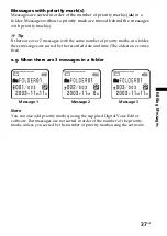 Предварительный просмотр 37 страницы Sony ICD-BM1A - Memory Stick Media Digital Voice Recorder Operating Instructions Manual