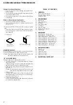 Preview for 2 page of Sony ICD-BM1A - Memory Stick Media Digital Voice Recorder Service Manual