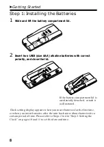 Предварительный просмотр 8 страницы Sony ICD-BP120 - Ic Recorder Operating Instructions Manual