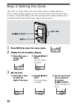 Предварительный просмотр 10 страницы Sony ICD-BP120 - Ic Recorder Operating Instructions Manual