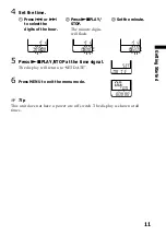 Предварительный просмотр 11 страницы Sony ICD-BP120 - Ic Recorder Operating Instructions Manual