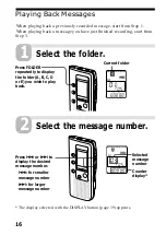 Предварительный просмотр 16 страницы Sony ICD-BP120 - Ic Recorder Operating Instructions Manual