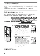 Предварительный просмотр 20 страницы Sony ICD-BP120 - Ic Recorder Operating Instructions Manual