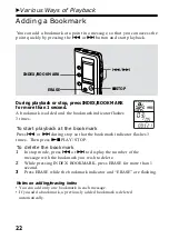 Предварительный просмотр 22 страницы Sony ICD-BP120 - Ic Recorder Operating Instructions Manual