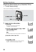 Предварительный просмотр 32 страницы Sony ICD-BP120 - Ic Recorder Operating Instructions Manual