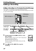 Предварительный просмотр 24 страницы Sony ICD-BP150 - Ic Recorder Operating Instructions Manual