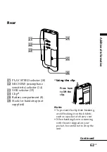 Предварительный просмотр 63 страницы Sony ICD-BP150 - Ic Recorder Operating Instructions Manual