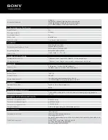 Preview for 2 page of Sony ICD-BX022 Specifications