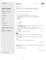 Preview for 106 page of Sony ICD-BX132 Help Manual