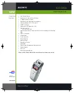 Preview for 1 page of Sony ICD-CX50 - Visual Voice Recorder Specification Sheet