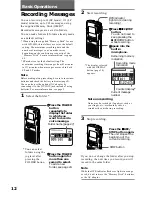 Предварительный просмотр 12 страницы Sony ICD-MS1 - Memory Stick Ic Recorder Operating Instructions Manual