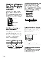 Предварительный просмотр 22 страницы Sony ICD-MS1 - Memory Stick Ic Recorder Operating Instructions Manual