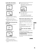 Предварительный просмотр 31 страницы Sony ICD-MS1 - Memory Stick Ic Recorder Operating Instructions Manual