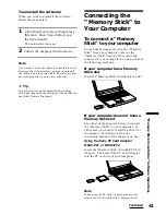 Предварительный просмотр 41 страницы Sony ICD-MS1 - Memory Stick Ic Recorder Operating Instructions Manual