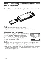 Предварительный просмотр 10 страницы Sony ICD-MS525 Operating Instructions Manual