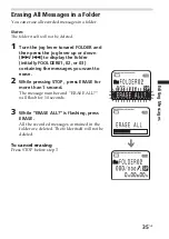 Предварительный просмотр 35 страницы Sony ICD-MS525 Operating Instructions Manual