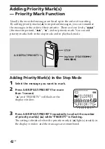 Предварительный просмотр 42 страницы Sony ICD-MS525 Operating Instructions Manual