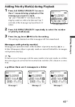 Предварительный просмотр 43 страницы Sony ICD-MS525 Operating Instructions Manual