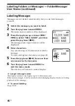 Предварительный просмотр 46 страницы Sony ICD-MS525 Operating Instructions Manual