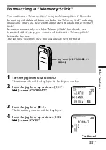 Предварительный просмотр 55 страницы Sony ICD-MS525 Operating Instructions Manual