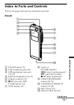 Предварительный просмотр 73 страницы Sony ICD-MS525 Operating Instructions Manual