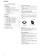 Предварительный просмотр 2 страницы Sony ICD-MS525 Service Manual