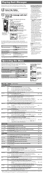 Preview for 3 page of Sony ICD-MX20 - Memory Stick Pro Duo Digital Voice... User Manual