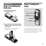 Предварительный просмотр 5 страницы Sony ICD-P520 - Digital Voice Recorder Quick Start Manual