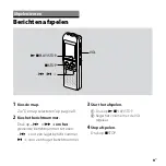 Предварительный просмотр 69 страницы Sony ICD-P520 - Digital Voice Recorder Quick Start Manual