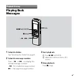 Предварительный просмотр 9 страницы Sony ICD-P620 Quick Start Manual