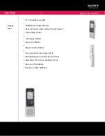 Sony ICD-P620 Specifications preview