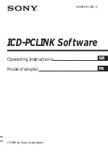 Sony ICD-PCLINK Operating Instructions Manual preview
