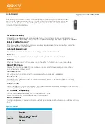 Preview for 1 page of Sony ICD-PX232 Specifications