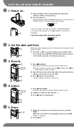 Preview for 2 page of Sony ICD-PX240 Quick Start Manual