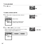 Предварительный просмотр 26 страницы Sony ICD-PX312 Operating Instructions Manual