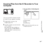 Предварительный просмотр 107 страницы Sony ICD-PX312 Operating Instructions Manual