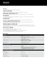 Preview for 2 page of Sony ICD-PX312D Specifications