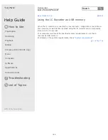 Preview for 200 page of Sony ICD-PX333 Help Manual