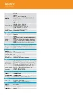 Preview for 2 page of Sony ICD-PX333 Specifications