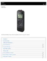 Sony ICD-PX370 Help Manual preview