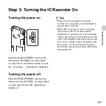 Preview for 15 page of Sony ICD-PX512 Operating Instructions Manual