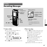 Предварительный просмотр 19 страницы Sony ICD PX720 - 1 GB Digital Voice Recorder Operating Instructions Manual