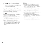 Preview for 20 page of Sony ICD PX720 - 1 GB Digital Voice Recorder Operating Instructions Manual