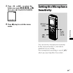 Предварительный просмотр 25 страницы Sony ICD PX720 - 1 GB Digital Voice Recorder Operating Instructions Manual