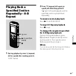 Preview for 41 page of Sony ICD PX720 - 1 GB Digital Voice Recorder Operating Instructions Manual