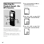 Предварительный просмотр 42 страницы Sony ICD PX720 - 1 GB Digital Voice Recorder Operating Instructions Manual