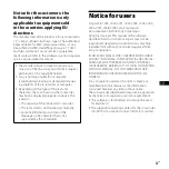 Preview for 3 page of Sony ICD-PX720 Quick Start Manual